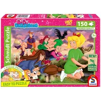 Schmidt 150-delig puzzel van Spiele, voor kinderen, met het thema Bibi Blocksberg: Heksenrace. Artikelnummer: 56542