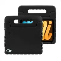 IMoshion Kidsproof Backcover met handvat voor de Apple iPad Mini 7 (2024) / iPad Mini 6 (2021) - Zwart