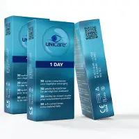 Unicare Zachte Daglenzen - 90 stuks - Sterkte -1.75 - Hioxifilcon A 58% water - Gevoelige Ogen