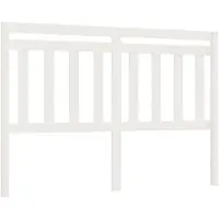 vidaXL Hoofdbord 140x4x100 cm massief grenenhout wit