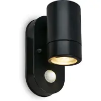 Briloner - LED Wandlamp buiten - buitenlamp met bewegingssensor - IP54 - 30-seconden lichtduur - 15 x 7 x 9,5 cm - Zwart