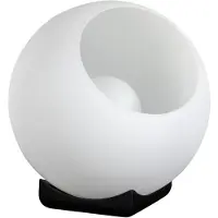 Eth Orb Opal tafellamp 1x E27 opaal glas 35cm / zwart