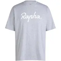 Rapha - Cotton T-Shirt Large Logo - T-shirt M, grijs