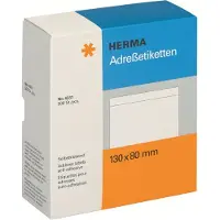 Herma Adresetiketten voor schrijfmachines, los, 130 x 80 mm, wit, permanent hechtend