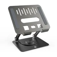Celly MagicStand360 Laptopstandaard - Draaibare tablet houder Geschikt voor laptops en tablets tot 15 inch - Vouwbaar - Grijs