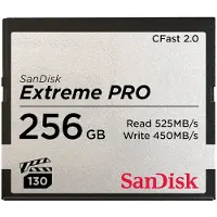 SanDisk Extreme Pro CFast 2.0 geheugenkaart class 10 - 256GB