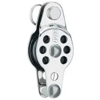 Harken 1´´ Wire Forkhead Block With Becket Pulley Zilver