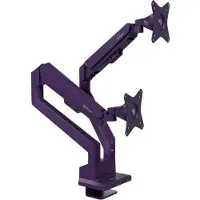AROZZI Alzare Neo Dubbele Monitor Arm - Gasfeder - Kabelbeheer - 17" tot 34" - Paars