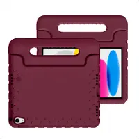 IMoshion Kidsproof Backcover met handvat voor de Apple iPad 11 (2025) 11 inch A16 / iPad 10 (2022) 10.9 inch - Velvet Plum