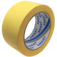 Smart Afplaktape 48 mm x 50 m - Geel, hoge kwaliteit voor schilderwerk