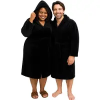 Badrock Badjas met capuchon - badjas plus size - grote maten badjassen van fleece - badjas dames - badjas heren - maat 5XL/6XL