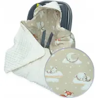 Kerstin Babydeken voor Autostoel, Draagzak & Kinderwagen - Zacht & Warm