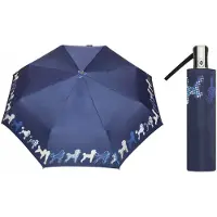 Parasol Automatische damesparaplu - compact en winddicht - blauw