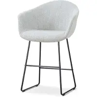Nolon Nino-Otis barkruk grijs melange - zwart onderstel - 65 cm