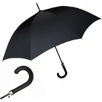 Parasol F.P.Automatische Lange Paraplu met Hoes - Zwart