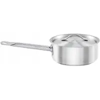 Stalgast RVS Pan met Deksel Basic Ø200 mm 2,2L - Duurzaam en Praktisch