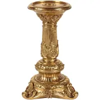Baroque - Kandelaar - Kandelaar 22,5 cm - Goud - Resin - 22.5x12.5x12.5 - Polyresin