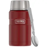 Thermos Voedselcontainer 710ml Roest Rood met Lepel