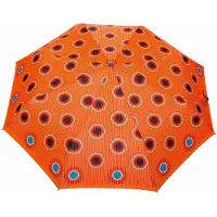 Parasol Damesparaplu 4x Opvouwbaar | Automatisch | Oranje | Winddicht