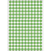 Herma Etiket 2215 rond 8mm groen 5632stuks - 3 stuks