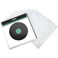 Hama 181430 LP-buitenhoes, transparant, 10 stuks