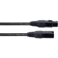 Cordial ED 0,5 FM XLR Verbindingskabel [1x XLR-bus 3-polig - 1x XLR-stekker 3-polig] 0.50 m Zwart