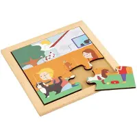 Educo Peuter puzzel 6 stukjes - in de tuin - - Educatief speelgoed