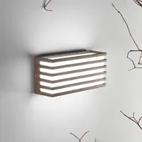 In.tec® LED-wandlamp buiten Dukrot, brons / oud-messing, Aluminium, Modern, LED wandlamp buiten