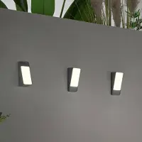 In.tec® LED-wandlamp buiten Coupe, zwart, Aluminium, Modern, LED wandlamp buiten