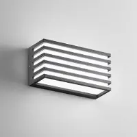 In.tec® LED-wandlamp buiten Dukrot, zwart, Aluminium, Modern, LED wandlamp buiten