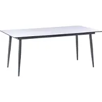 Beliani SOVARETO - Tuintafel - Donkergrijs - HPL/Aluminium