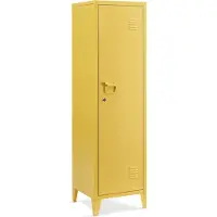 En.casa Lockerkast Kurikka metaal 137x38x38 cm geel []