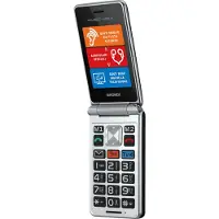 Brondi 10282060, Flip telefoon, Dual SIM, 7,11 cm (2,8 inch), 1,3 MP camera, 1000 mAh batterij, Zwart, Zilver