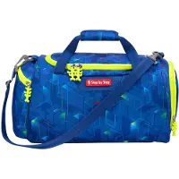 Step by step Sporttas 'Hama' blauw / donkerblauw / neongeel