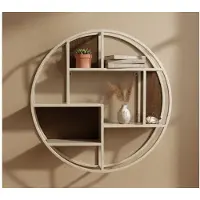 MySons Wandrek Tobago rond mangohout 80x80x14 cm - walnoot