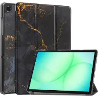 IMoshion Design Trifold Bookcase voor de Samsung Galaxy Tab A11 Plus - Black Marble
