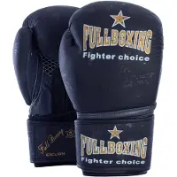 Fullboxing Ciclon Leather Boxing Gloves Zwart 10 oz