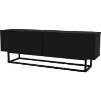 En.casa Tv-meubel Nolven kort frame 125x32x47 cm zwart []