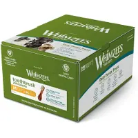Whimzees Natuurlijke tandreinigingssticks voor honden, mix van smaken, 11,4 cm (75 stuks per doos)
