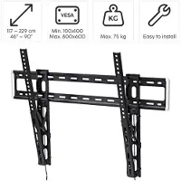 Hama Steunmuur TV kantelbaar, 254 cm (100"), tot 75 kg