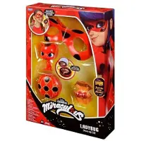 Bandai - Wonderbaarlijk lieveheersbeestje - Transformatieset - Lieveheersbeestje kostuum - Yoyo Mirror Mask Kwami Tikki oorbellen - Wonderbaarlijk kostuum en accessoires - Kinderspeelgoed 4+ - P50604