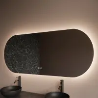 Boss & Wessing Badkamerspiegel bws riono horizontaal led incl. Verwarming