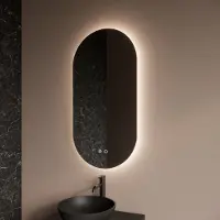 Boss & Wessing Badkamerspiegel bws riono verticaal led incl. Verwarming