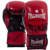 Fullboxing Brooklyn Leather Artificial Boxing Gloves Rood 10 oz