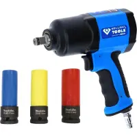 BRILLIANT TOOLS pneumatische slagmoersleutel 1/2" 1.450 Nm i...