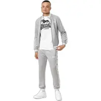 Lonsdale Trainingspak 'Ashwell' grijs gemêleerd / wit