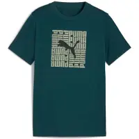Puma Kinder T-shirt Graphic Box Tee B Groen - 128