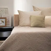 Homla - Bedspread - LIPARI - corduroy quilted met patroon - 200x220 cm