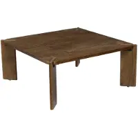 Sweeek - Vierkante salontafel in massief hout 80cm - reva