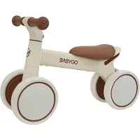 Babygo 4-Wiel Loopfiets - Stabiele Balansfiets voor Peuters 1 tot 3 Jaar - Eerste Fietsje zonder Pedalen - Veilig Buitenspeelgoed & Ideaal Cadeau